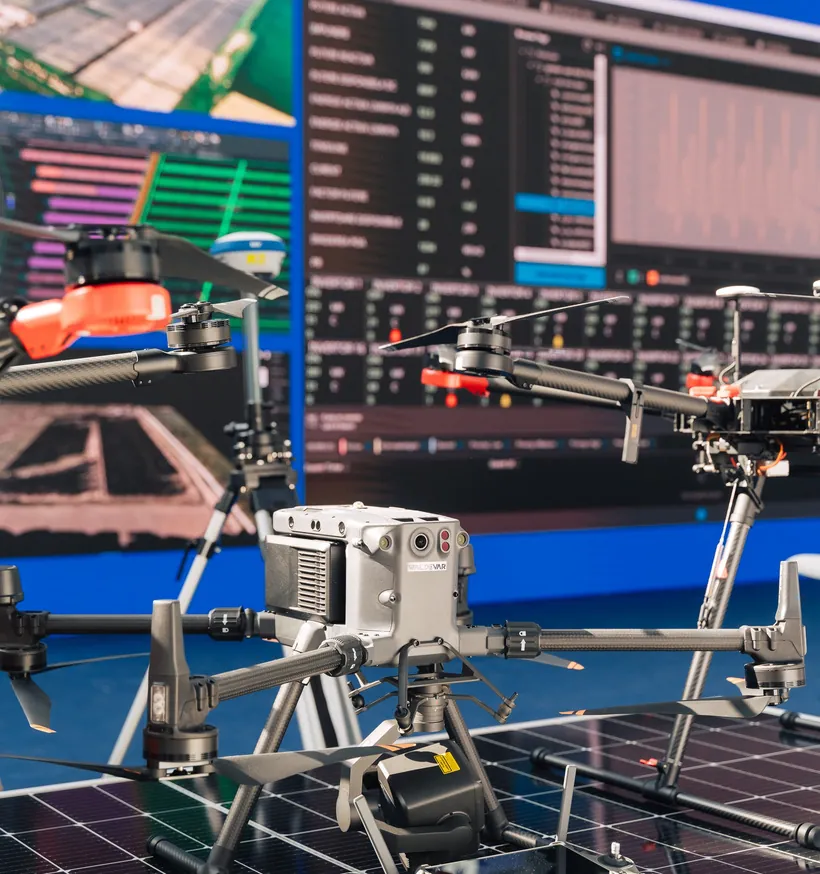 Inspection drone with thermal camera